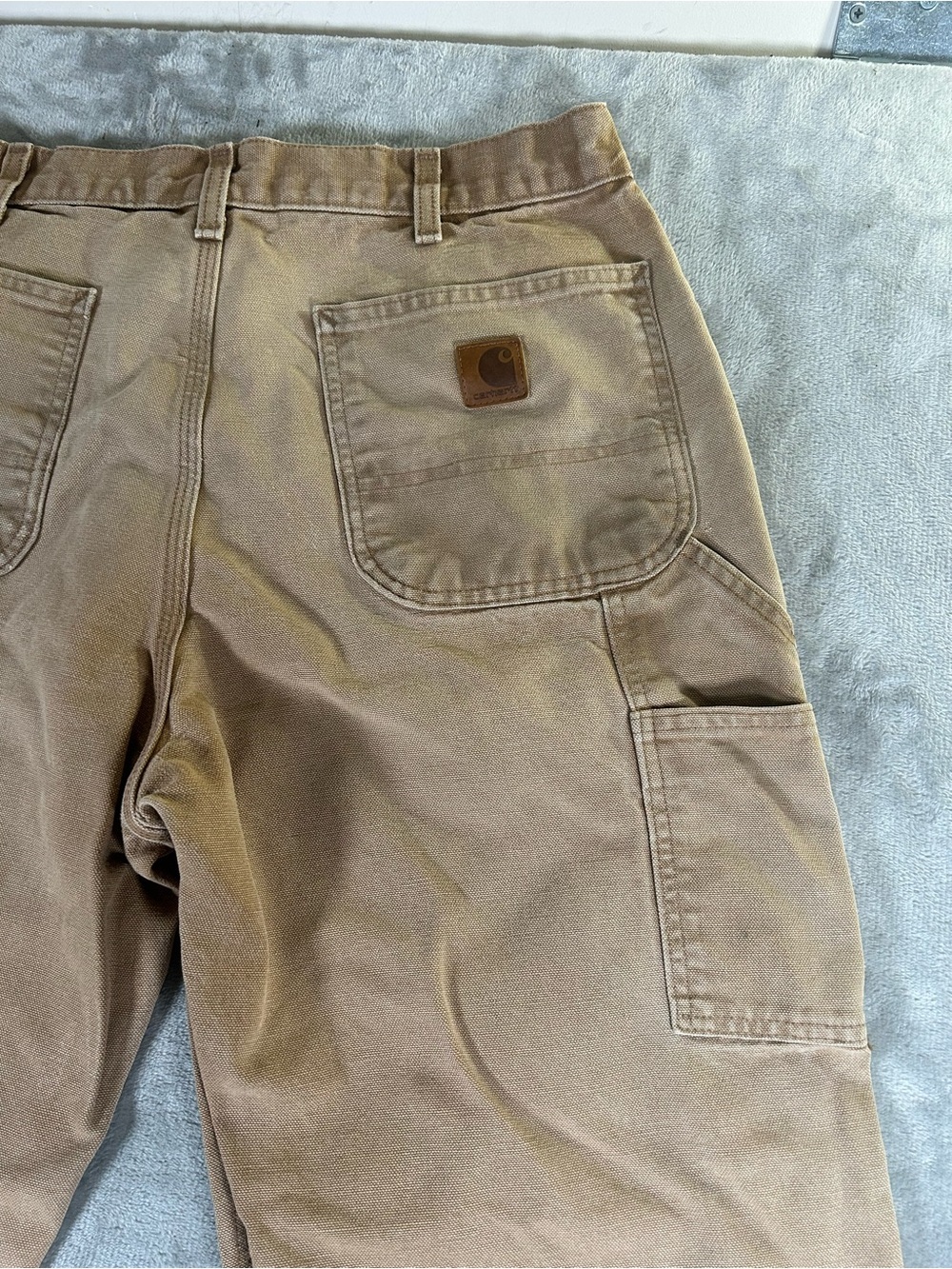 Carhartt Men's Classic the loose original fit Straight Work Pants - Brown - Picture 3 of 10